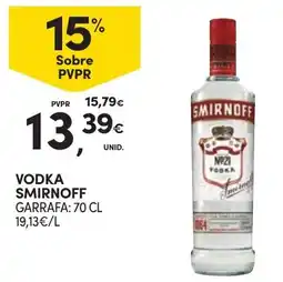 Continente vodka smirnoff promoção