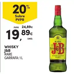 Continente Whisky j&b rare promoção