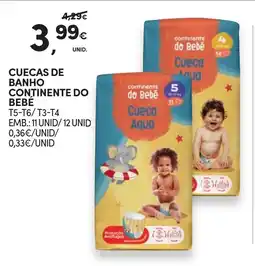 Continente Cuecas de banho continente do bebê promoção