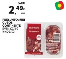 Continente Presunto mini cubos continente promoção