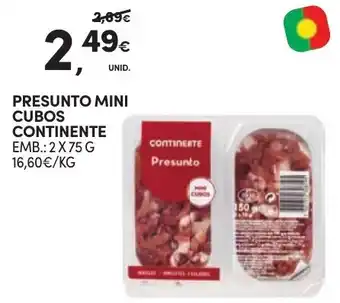 Continente Presunto mini cubos continente promoção