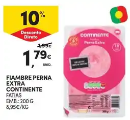 Continente Fiambre perna extra continente promoção