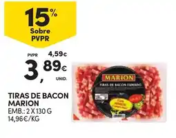 Continente Tiras de bacon marion promoção