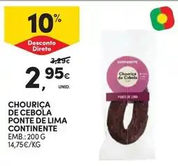 Continente Chouriça de cebola ponte de lima continente promoção