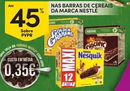 Continente Barras de cereais nestlé promoção
