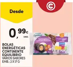 Continente Bolas energéticas continente equilíbrio vários sabores promoção