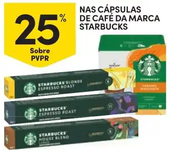 Continente Cápsulas de café da marca Starbucks promoção