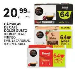 Continente Cápsulas de café Dolce Gusto Buondi/ Sical/ Intenso promoção