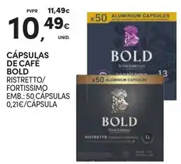 Continente Cápsulas de café bold promoção