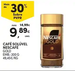 Continente Café solúvel nescafé gold promoção