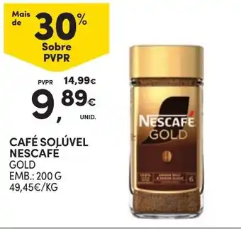 Continente Café solúvel nescafé gold promoção