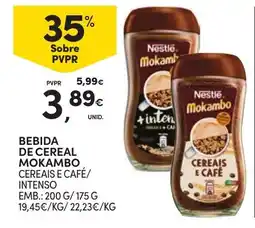 Continente bebida de cereal mokambo cereais e café/ intenso promoção