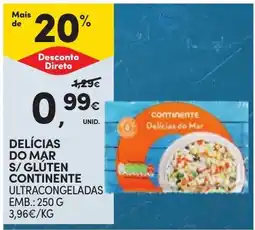 Continente delícias do mar s/ gluten continente promoção