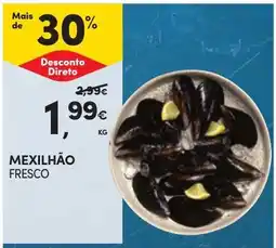Continente Mexilhão fresco promoção