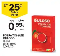 Continente Polpa tomate guloso promoção