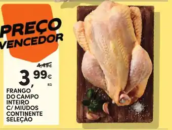 Frango do campo inteiro c/miudos continente seleção
