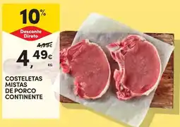 Continente Costeletas mistas de porco continente promoção