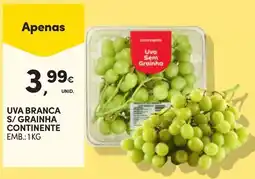 Continente Uva branca s/ grainha continente promoção