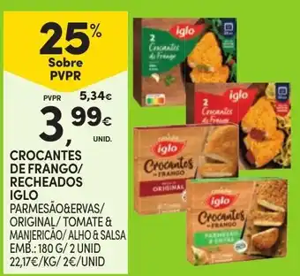 Continente Crocantes de frango iglo promoção