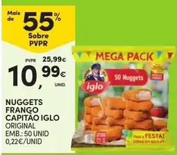 Continente nuggets frango capitão iglo original promoção