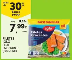 Continente filetes iglo peixe promoção