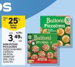 Continente Buitoni mini pizzas piccolinis promoção