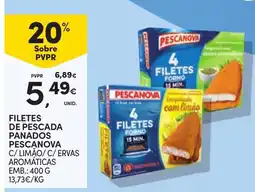 Continente filetes de pescada panados pescanova promoção