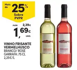 Continente Vinho frisante vermelhusco branco/ rosé promoção