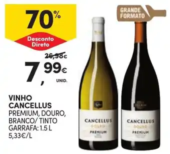 Continente vinho cancellus premium promoção