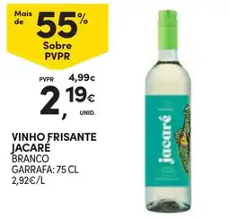 Continente vinho frisante jacaré branco promoção