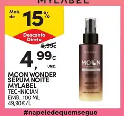 Continente moon wonder serum noite mylabel technician promoção