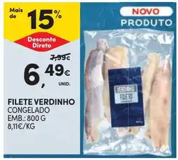 Continente Filete verdinho promoção