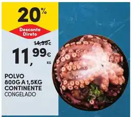 Continente Polvo continente congelado promoção