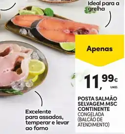 Continente Posta salmão selvagem msc continente promoção