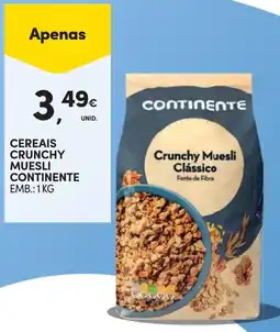 Continente Crunchy Muesli Clássico promoção