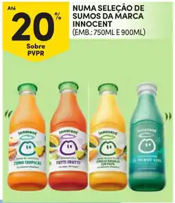 Continente sumos da marca innocent promoção