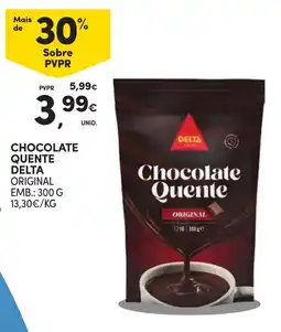 Continente Chocolate quente delta original promoção