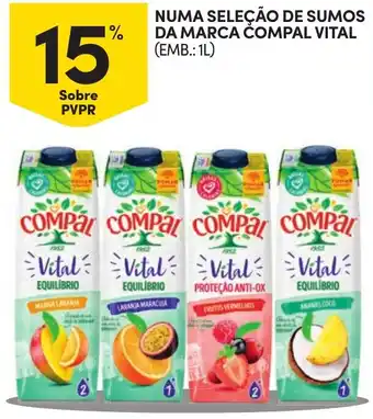 Continente Compal vital promoção