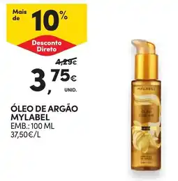 Continente óleo de argão mylabel promoção