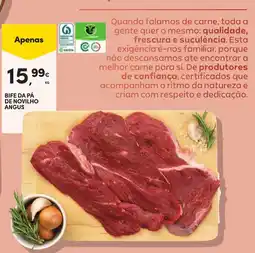 Continente Bife da pá de novilho angus promoção