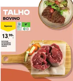 Continente Talho bovino estufar (chambão) de novilho angus promoção
