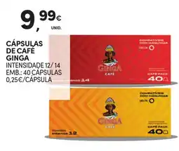 Continente Cápsulas de café ginga promoção