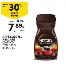 Continente Café solúvel nescafé clássico promoção