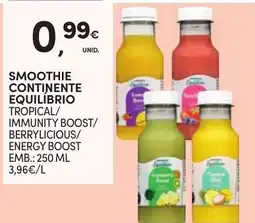 Continente Smoothie continente equilíbrio promoção