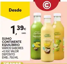 Continente Sumo continente equilíbrio vários sabores promoção