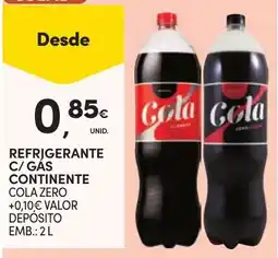 Continente Coca-Cola Cola Zero promoção