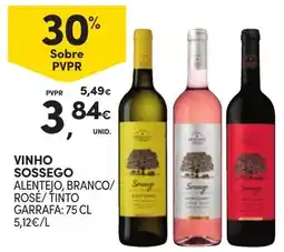 Continente Vinho Sossego promoção