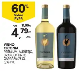 Continente vinho ciconia premium, alentejo, branco/tinto promoção