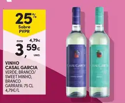 Continente vinho casal garcia verde, branco/ sweet minho, branco promoção