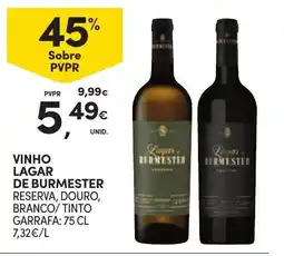 Continente Vinho lagar de burmester reserva, douro, branco/tinto promoção